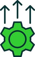 Development Green Filly Icon vector