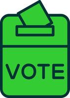 Voting Green Filly Icon vector
