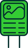 Poster Green Filly Icon vector
