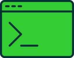 Terminal Green Filly Icon vector