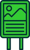Poster Green Filly Icon vector