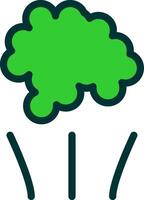 Smoke Green Filly Icon vector
