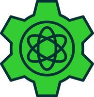 Science Green Filly Icon vector