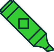 Highlighter Green Filly Icon vector