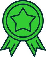 Win Green Filly Icon vector