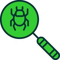 Detection Green Filly Icon vector