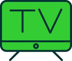 Television Green Filly Icon vector