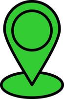GPS Green Filly Icon vector