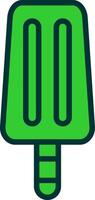 Ice Cream Green Filly Icon vector