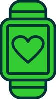 Smartwatch Green Filly Icon vector