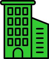 Building Green Filly Icon vector