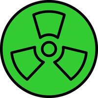 Radiation Green Filly Icon vector