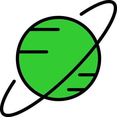 Saturn Green Filly Icon
