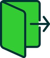 Do Not Go Out Green Filly Icon vector