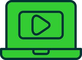 Call Green Filly Icon vector
