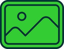 Image Green Filly Icon vector