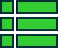 Menu Green Filly Icon vector