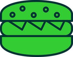 Hamburger Green Filly Icon vector