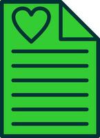 Wishlist Green Filly Icon vector