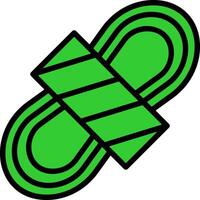 Rope Green Filly Icon vector