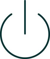 Turn On Green Filly Icon vector