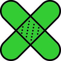 Bandage Green Filly Icon vector