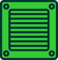 Ventilation Green Filly Icon vector