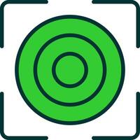 Target Green Filly Icon vector