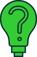 Decision Making Green Filly Icon vector