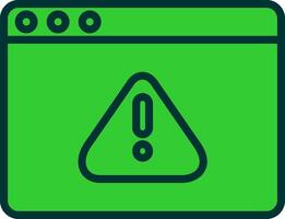 Web Browser Green Filly Icon vector
