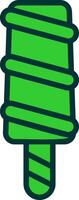 Popsicle Green Filly Icon vector