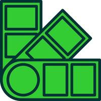 Colour Palette Green Filly Icon vector