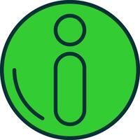 information Green Filly Icon vector