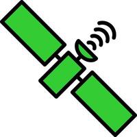 Satelite Green Filly Icon vector