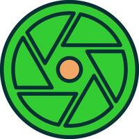 Shutter Green Filly Icon vector