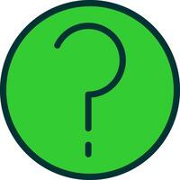 Help Green Filly Icon vector