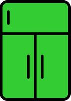 Refregrator Green Filly Icon vector