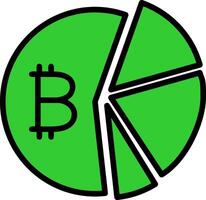 Data Analytics Green Filly Icon vector