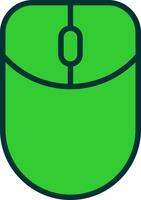Mouse Green Filly Icon vector