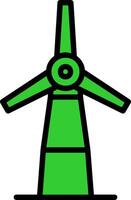 Windmill Green Filly Icon vector