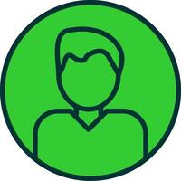 Profile Green Filly Icon vector