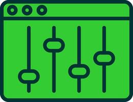 Web Browser Green Filly Icon vector