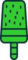 Popsicle Green Filly Icon vector