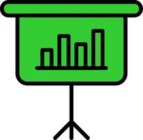 Presentation Green Filly Icon vector