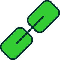 Hyperlink Green Filly Icon vector