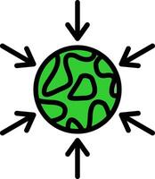 Gravity Green Filly Icon vector