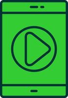 Tutorial Green Filly Icon vector