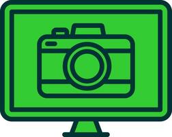 Camera Green Filly Icon vector