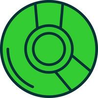 CD Green Filly Icon vector
