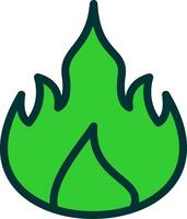 Fire Green Filly Icon vector
